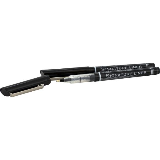 Picture of PEN ROLLER 1.5MM BLACK NP 2PC/STSIGNATURE LINER
