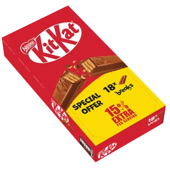 Picture of Kitkat 2 Finger Value Pack-18 x 20.5G