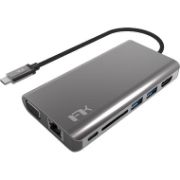 Picture of TECHPICK MULTI-PORT STATION USB-C3 PORT (1X HDMI/1X USB-C/1X USB-A) GREY