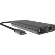 Picture of TECHPICK MULTI-PORT STATION USB-C3 PORT (1X HDMI/1X USB-C/1X USB-A) GREY