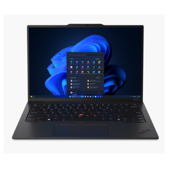 Picture of NB Lenovo ThinkPad X1 Carbon,U7-155U,32GB Base DDR5,1TB SSD M.2 2280 NVMe G4p,Integrated,Win 11Pro 64,14.0" WUXGA AG 400nits,FHD IR Cam,Intel AX211 2x2AX 6E+BT,WWAN Upgradable, , ,No Wired Ethernet,,Y-FPR,3 Cell 57Whr,65W USB-C 3PIN-UK,BKLT KB Arabic,, ,3 Year Carry-in,3Y Premier Support+CO2 Offset 0.5 ton,21KC0011AD