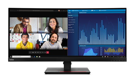 Picture of Lenovo ThinkVision   P34w-20 34.14 Inch WQHD IPS Monitor