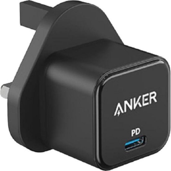 Picture of انكر باور بورت 3 20 وات كيوب شاحن محمول مدمج || Anker PowerPort III 20W Cube Black
