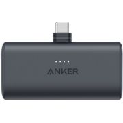 Picture of أنكر باور بانك نانو بقدرة 22.5 واط مع موصل USB C مدمج أسود || Anker Nano Power Bank (22.5W, Built-In USB-C Connector)  Black1) Powerbank 5000mAh2)Output = 2 USB-C Single Port 22.5W 3)Input = USB-C 18W