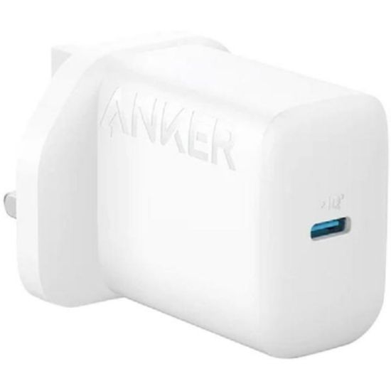 Picture of أنكر شاحن جداري 312 بقدرة 20 واط أبيض PD || Anker 312 Wall Charger (20W) White PD