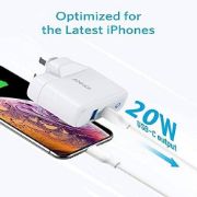 Picture of أنكر شاحن باوربورت PD بلس بقدرة 35 واط منفذين أبيض || Anker - Charger - PowerPort PD+ - 35W - 2 ports White