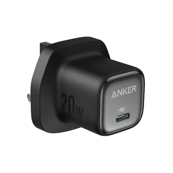 Picture of أنكر شاحن 20 واط 1 منفذ USB C B2B أسود إصدار الخليج || Anker Charger 20W 1C B2B - SA/KW/AE/SG/MY/HK Black Iteration 1