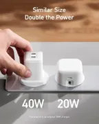 Picture of Anker - Charger - Nano Pro- 40W - 2 ports USB-C - White