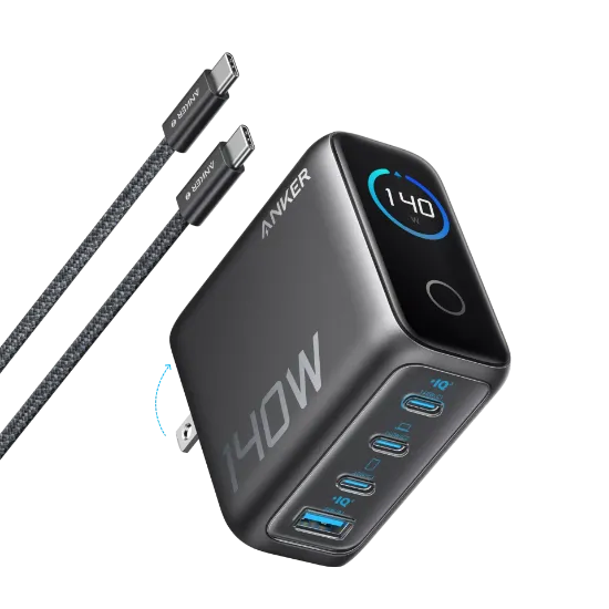 Picture of Anker Charger 140W 3X USB-C + 1X USB with Display