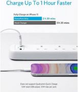 Picture of أنكر مشترك كهربائي 322 بمنفذ USB  أبيض || A9142K21/Anker 322 USB Power Strip B2B
