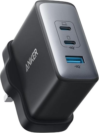 Picture of أنكر شاحن نانو II بقدرة 100 واط 3 منافذ 2 USB C و1 USB A أسود || Anker - Charger - Nano II - 100W - 3 ports 2- USB-C & 1 USB-A - Black