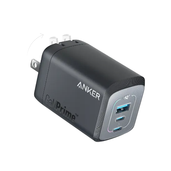 Picture of Anker Prime 100W GaN Wall Charger (3 Ports) B2C -  Black Iteration