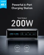 Picture of Anker Prime Charger (200W, 6 Ports, GaN) B2B - UK Silver Iteration 1
