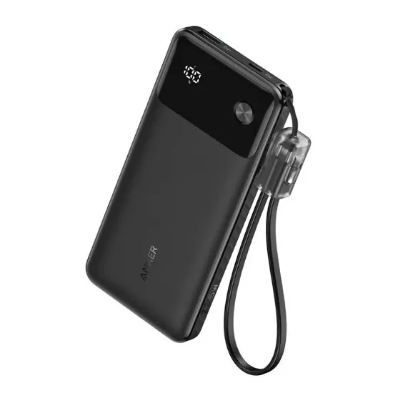 Picture of أنكر باور بانك 10000 مللي أمبير بقدرة 22.5 واط أسود || Anker Power Bank(10,000mAh, 22.5W) Black