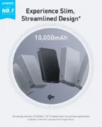 Picture of أنكر باور بانك MagGo 10000 مللي أمبير لاسلكي مغناطيسي أسود || Anker MagGo Power Bank (10K, Magnetic Wireless)-Black 1