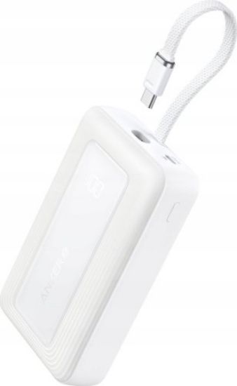 Picture of Anker Power Bank (20K, 30W, Built-In USB-C Cable) - White