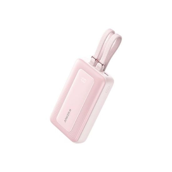 Picture of Anker Zolo Power Bank (10K, 30W, Built-In USB-C Cable) (H)- UN (excluded CN, Europe) Pink 1