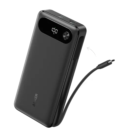 Picture of A1383H11/Anker Power Bank (20K 87W Built-In USB-C Cable) B2B - UN (excluded CN Europe) Black Iteration 1