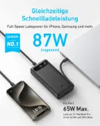 Picture of A1383H11/Anker Power Bank (20K 87W Built-In USB-C Cable) B2B - UN (excluded CN Europe) Black Iteration 1