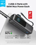 Picture of Anker Power Bank (25K, 165W, Built-In USB-C and Retractable Cable)