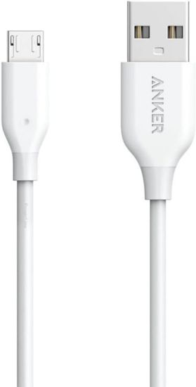 Picture of أنكر كابل باور لاين Micro USB إلى USB A طول 3 أقدام أسود || Anker - Cable - PowerLine Micro-USB to USB-A - 3ft - Black