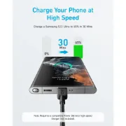 Picture of Anker 322 USBC to USBC Cable (3ft, Nylon) Black