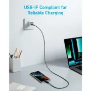 Picture of Anker 322 USBC to USBC Cable (3ft, Nylon) Black