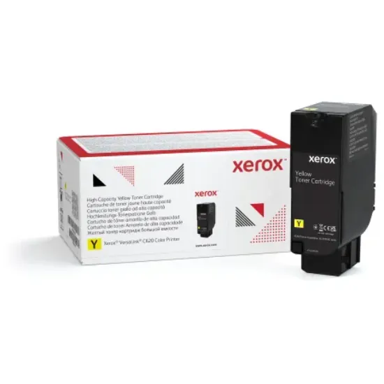 Picture of Xerox High Capacity Yellow Toner Cartridge C620 (12K) (Only for C620, and not applicable for C625)