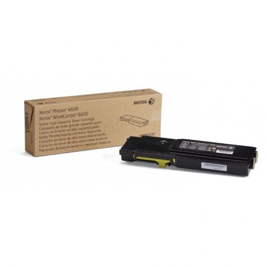 Picture of Xerox 6600, 6605, High Capacity Yellow Print Cartridge (6,000 pages)