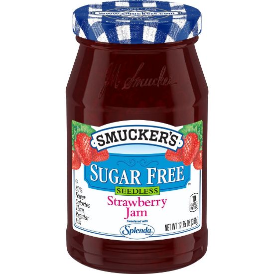 Picture of Smucker's Seedless Sugar-Free Strawberry Jam (360g)