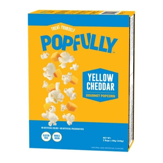 Picture of Yellow Cheddar Microwave Popcorn (240g)