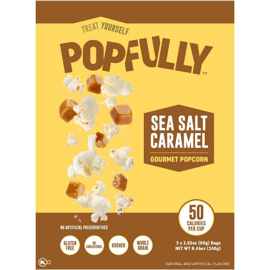 Picture of Sea Salt & Caramel Microwave Popcorn (240g)