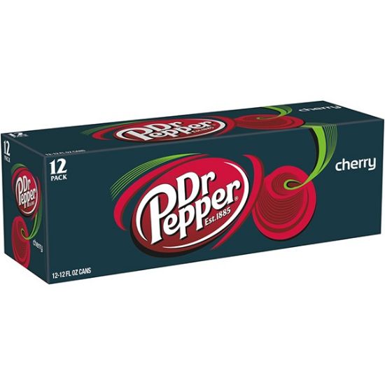 Picture of Dr. Pepper Cherry Soda Soft Drink (355ml)