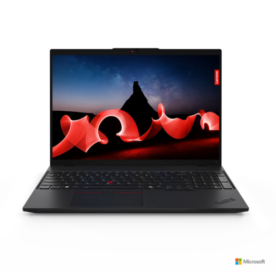 Picture of NB Lenovo ThinkPad L16 Gen 1 (Intel)- Intel Core Ultra 7 155U, 12C (2P + 8E + 2LPE) / 14T, Max Turbo up to4.8GHz, 12MB)- 1x 16GB SO-DIMM DDR5-5600- 512GB SSD M.2 2280 PCIe 4.0x4 NVMe Opal 2.0- IntegratedIntel Graphics- 16" WUXGA (1920x1200) IPS 300nits Anti-glare, 45% NTSC- Windows 11 Pro- Black
