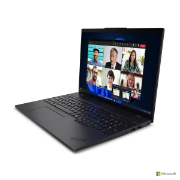 Picture of NB Lenovo ThinkPad L16 Gen 1 (Intel)- Intel Core Ultra 7 155U, 12C (2P + 8E + 2LPE) / 14T, Max Turbo up to4.8GHz, 12MB)- 1x 16GB SO-DIMM DDR5-5600- 512GB SSD M.2 2280 PCIe 4.0x4 NVMe Opal 2.0- IntegratedIntel Graphics- 16" WUXGA (1920x1200) IPS 300nits Anti-glare, 45% NTSC- Windows 11 Pro- Black